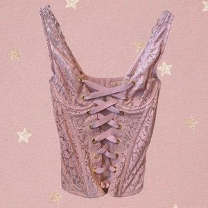 NWT Victoria’s Secret Dream Angels Floral Lace Corset 32B